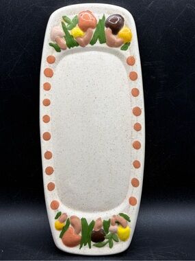 Vintage 1982 Merry Mushroom Style Cottagecore Ceramic Catchall Trinket Dish